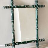 Antique mirror called Vintage patinated bamboo
