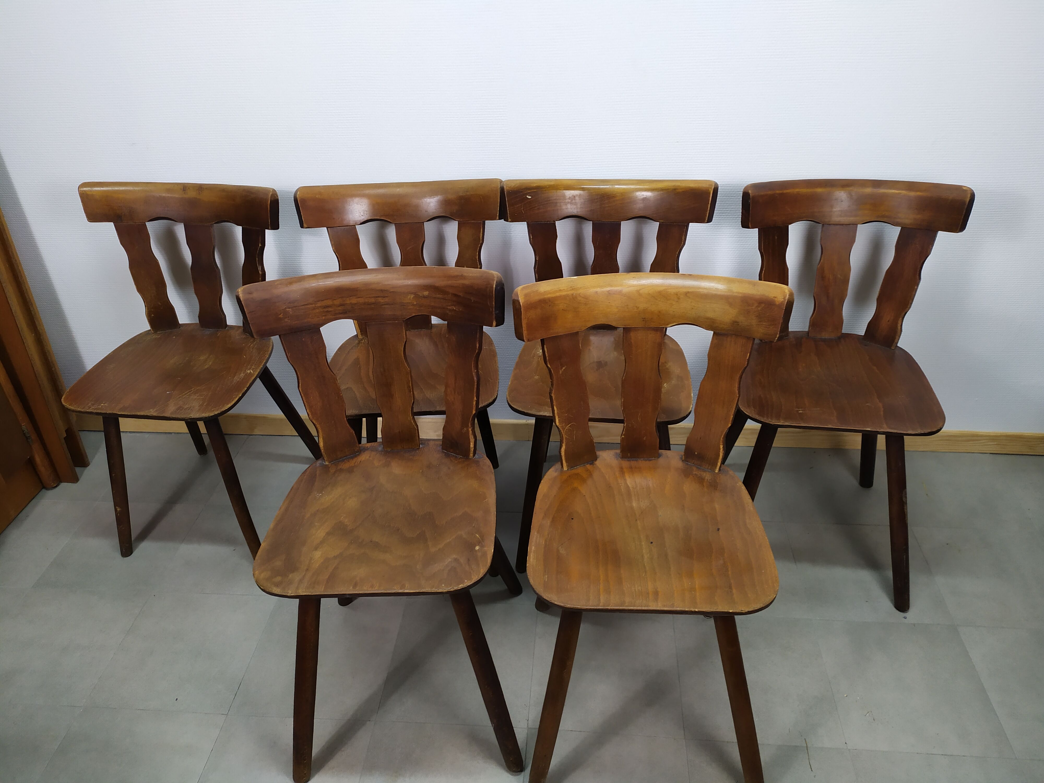 Set of 6 chairs 70/90
