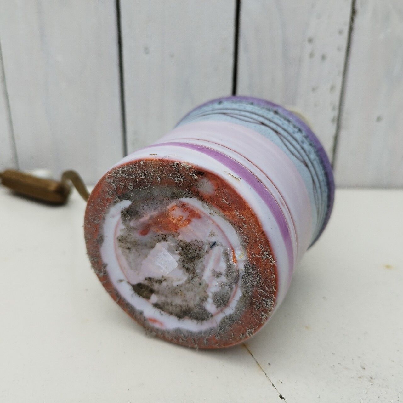 Ceramic lamp foot by Danuta Le Hénaff