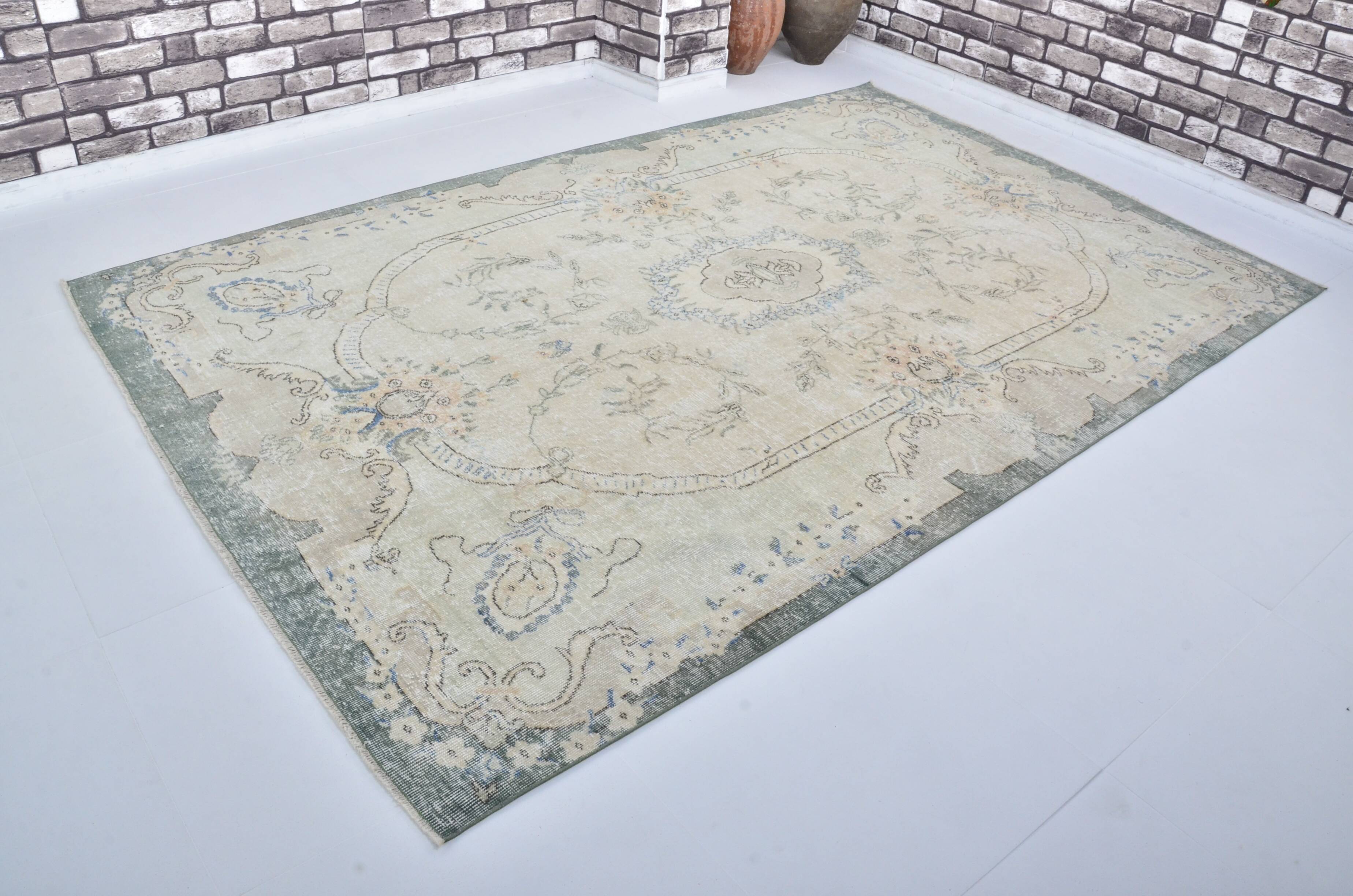 Oushak Big size Antique Vintage Carpet sku 3242