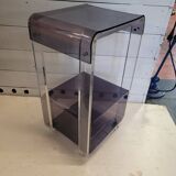 Plexiglas shelf on casters from the 70s