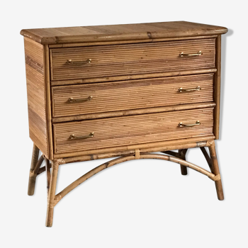 Rattan dresser from the 1950s