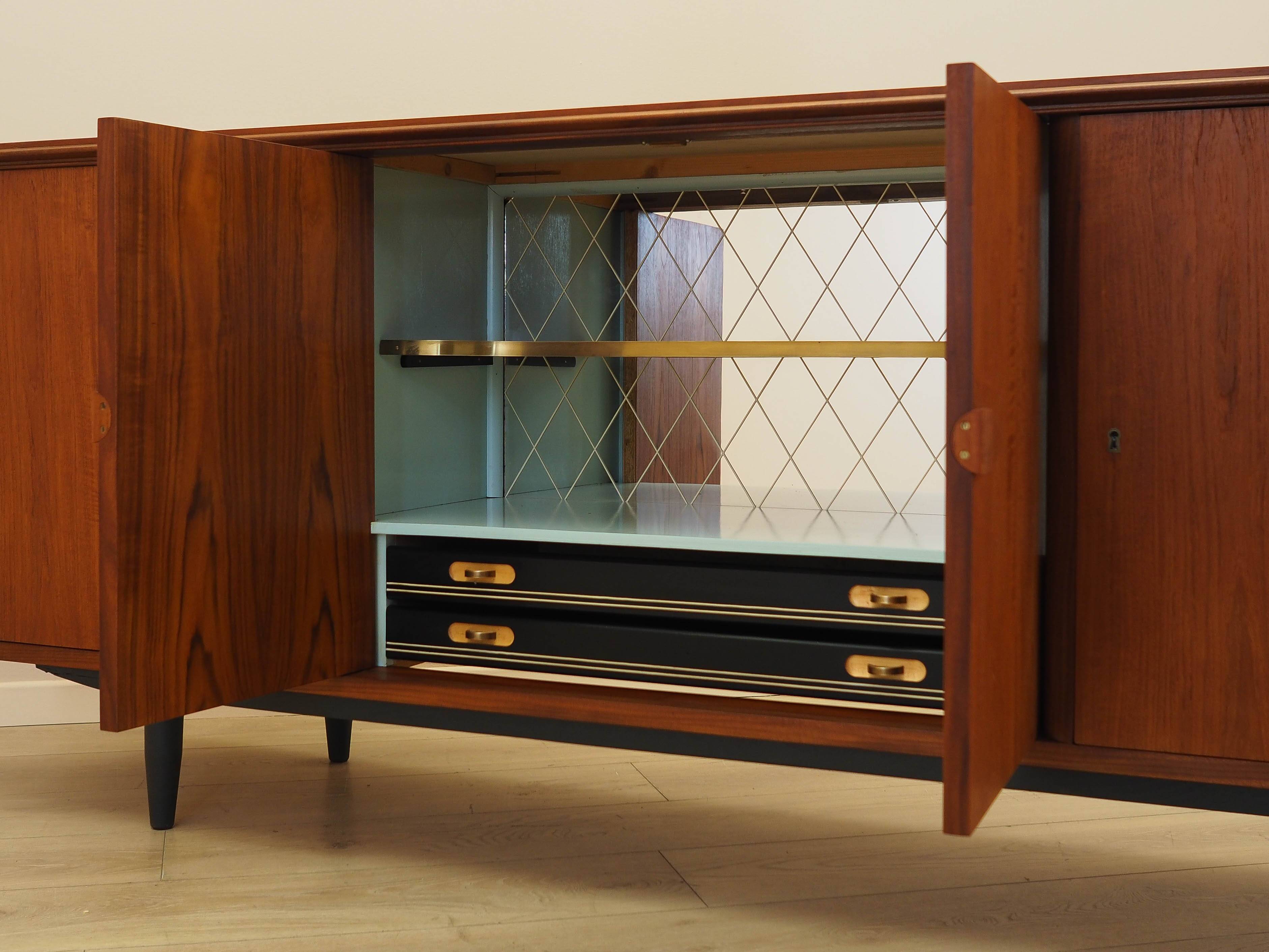 Teak sideboard, Danish design, 1970s, made in Denmark
