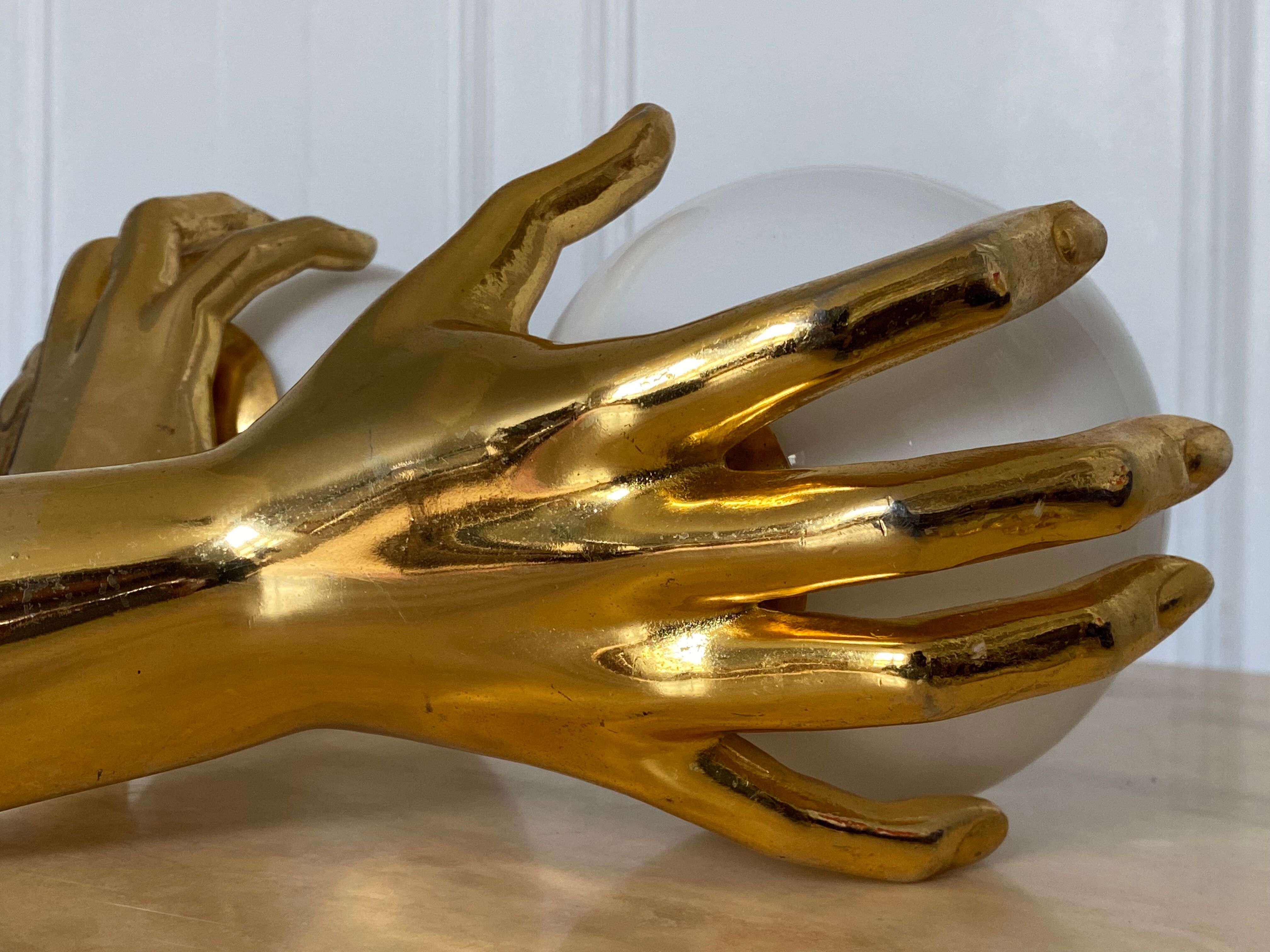 Pair of Arlus hand sconces