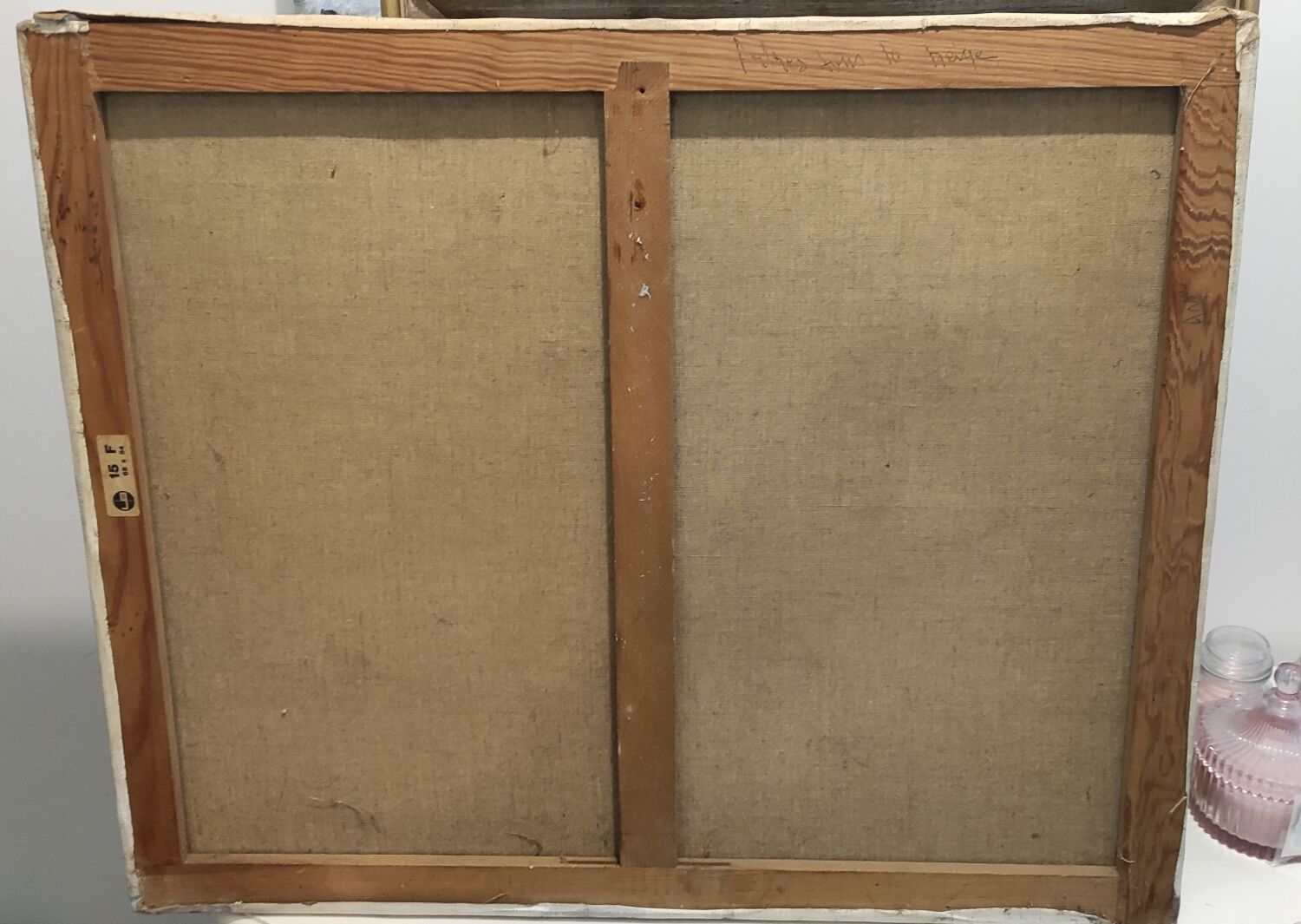 HST painting under snowy woods by Roland Arribas