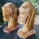 Pair of onyx horse bookends from the 1960s, vintage Italy.