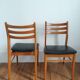 Lot de 2 chaises bois et skai