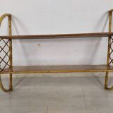 Vintage rattan shelf