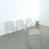 Design plexiglas stapelbare stoelen Trono by Sottsass Associati 2005 Segis