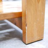 Table basse vintage en pin