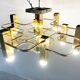 Brass chandelier from Sciolari, 1970s