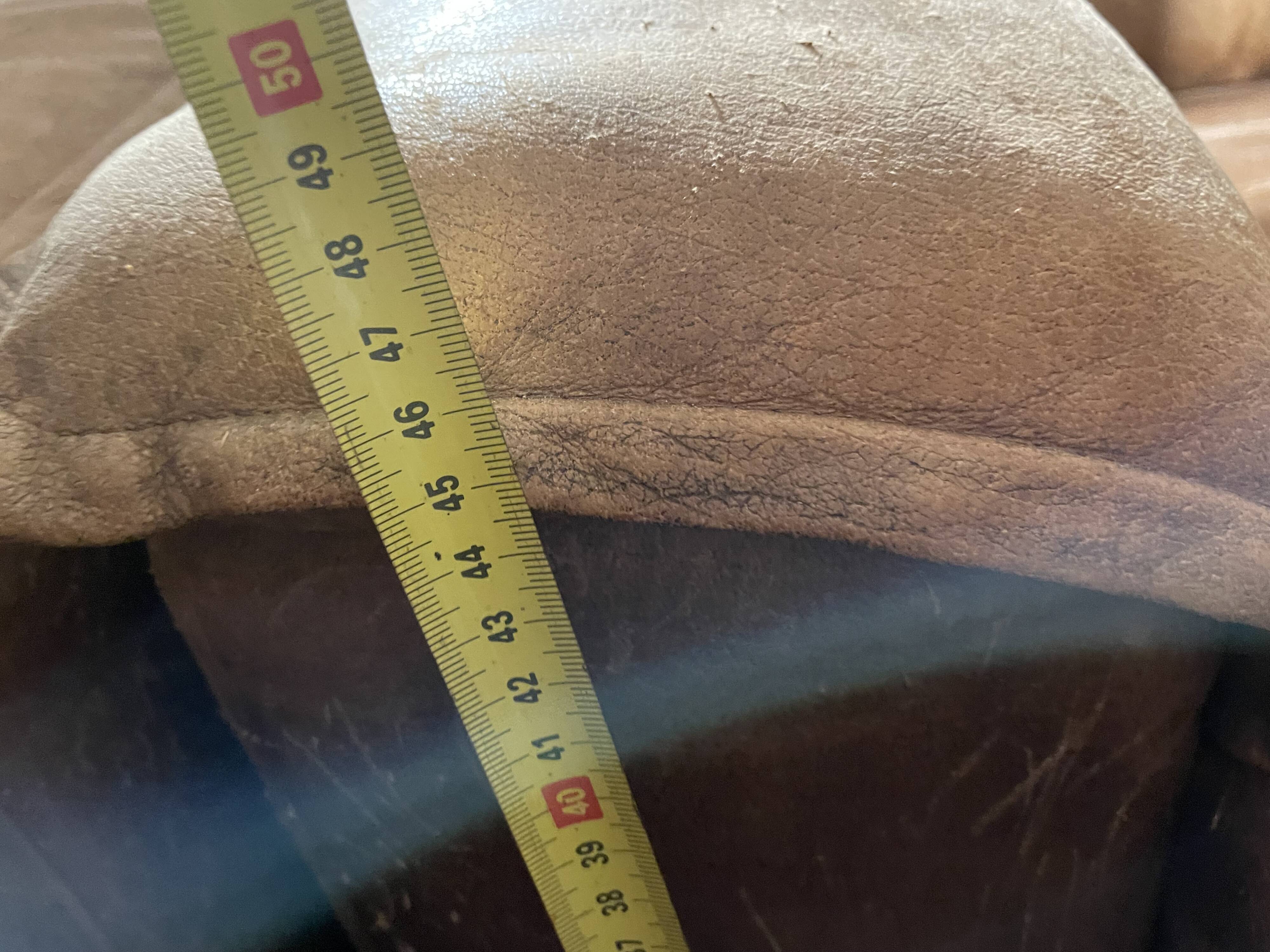 Pair of armchair heater leather havana 70"