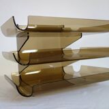 Document holder in smoked plexiglass from the 70s