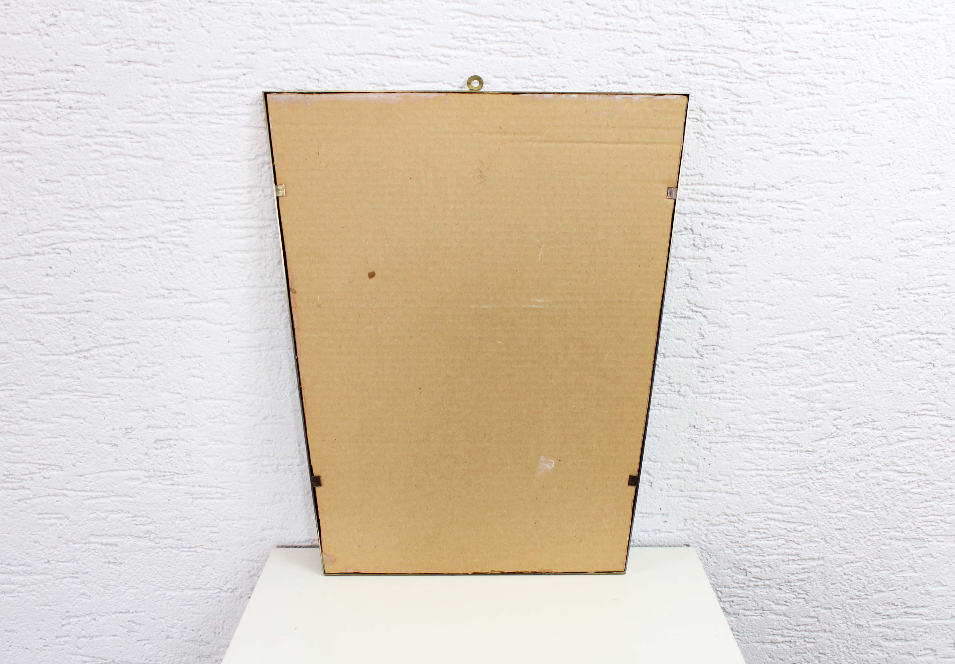Mirror retroviseaur asymmetrical brass 42x36cm