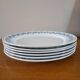 6 assiettes plates Sarreguemines Modèle chêne