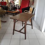 Rattan side table