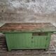 Îlot de cuisine vert établi antique