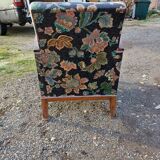Art deco walnut armchair