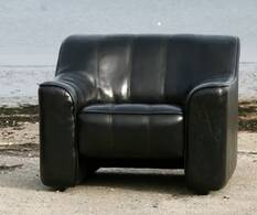 De Sede DS 44 armchair, 1970s, black leather.