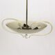 Brass and Curved Glass Ceiling Light from ESC Zukov, 1940s