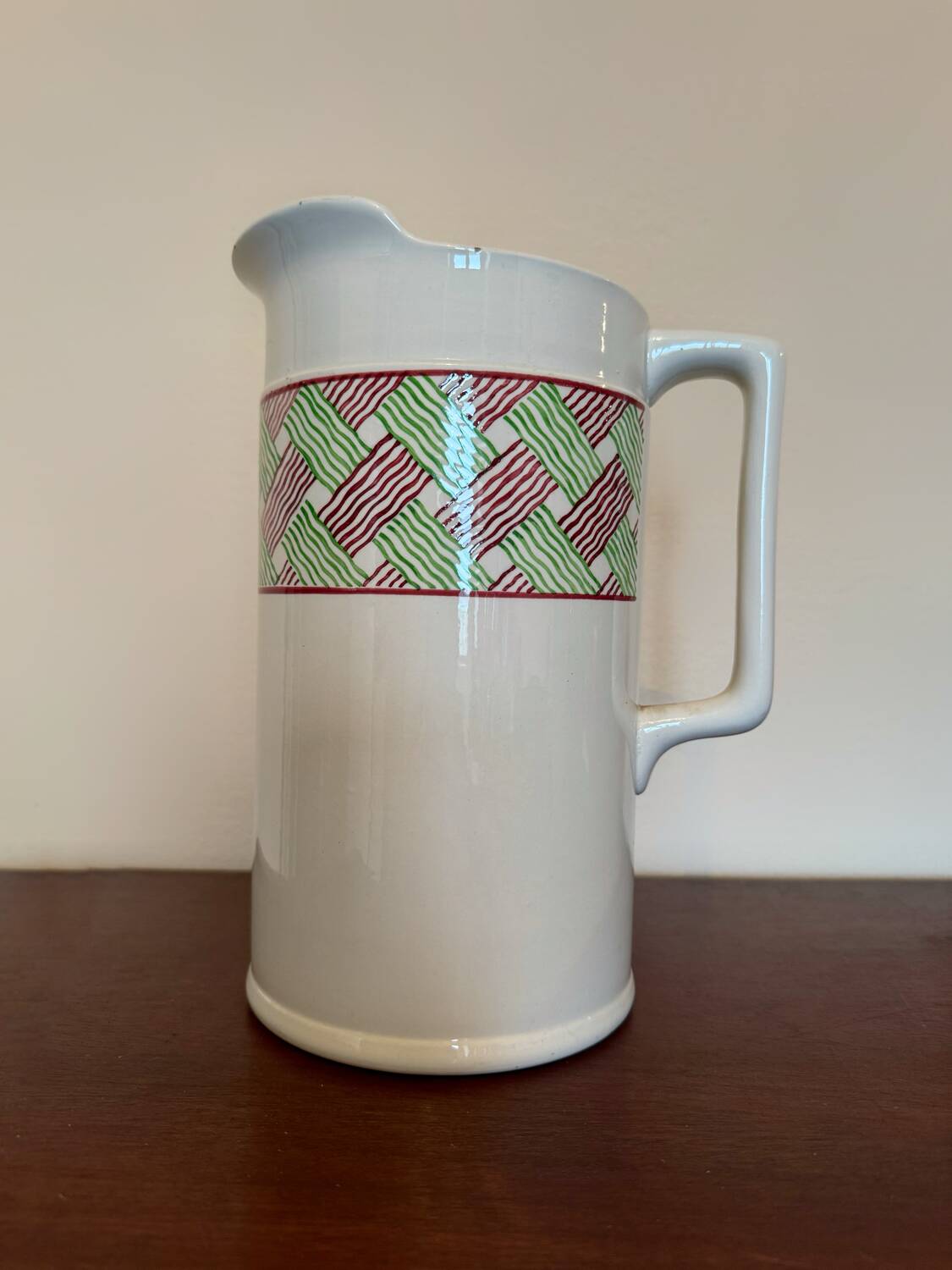 Old Digoin Panama ceramic pitcher
