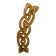 Twisted solid wood sculpture, vintage 1970s design.