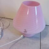 Lampe champignon rose Murano 70's