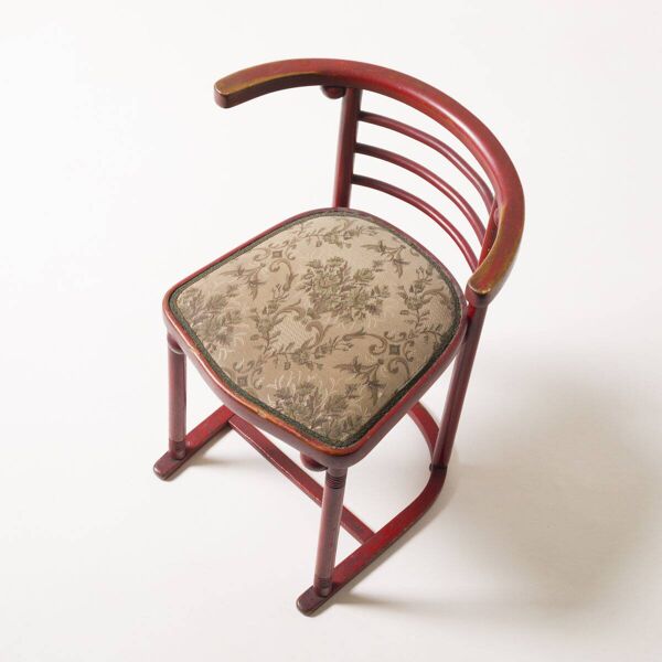 Chaise antique Fledermaus modèle 728 variante de Josef Hoffmann, Thonet Mundus