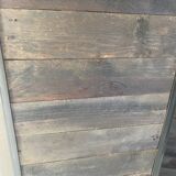 Industrial metal & solid wood screen - Unique designer piece