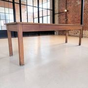 XL vintage solid wood dining table / farmhouse table