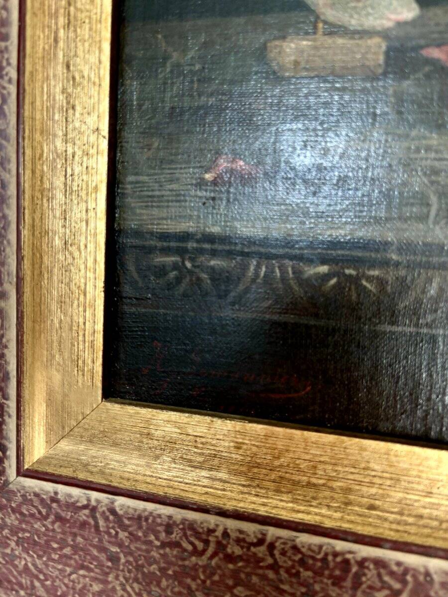 Still life, oil on canvas, signed