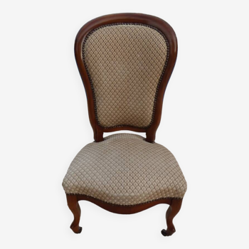 Louis Philippe period coffee chair in quality wood, excellent condition