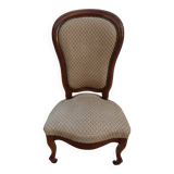 Louis Philippe period coffee chair in quality wood, excellent condition