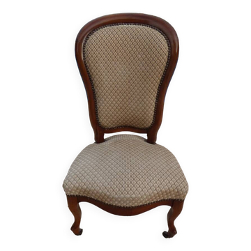 Louis Philippe period coffee chair in quality wood, excellent condition