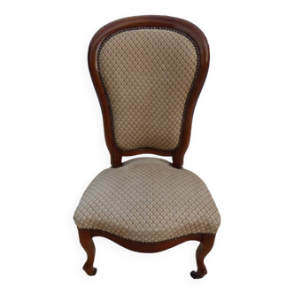 Louis Philippe period coffee chair in quality wood, excellent condition