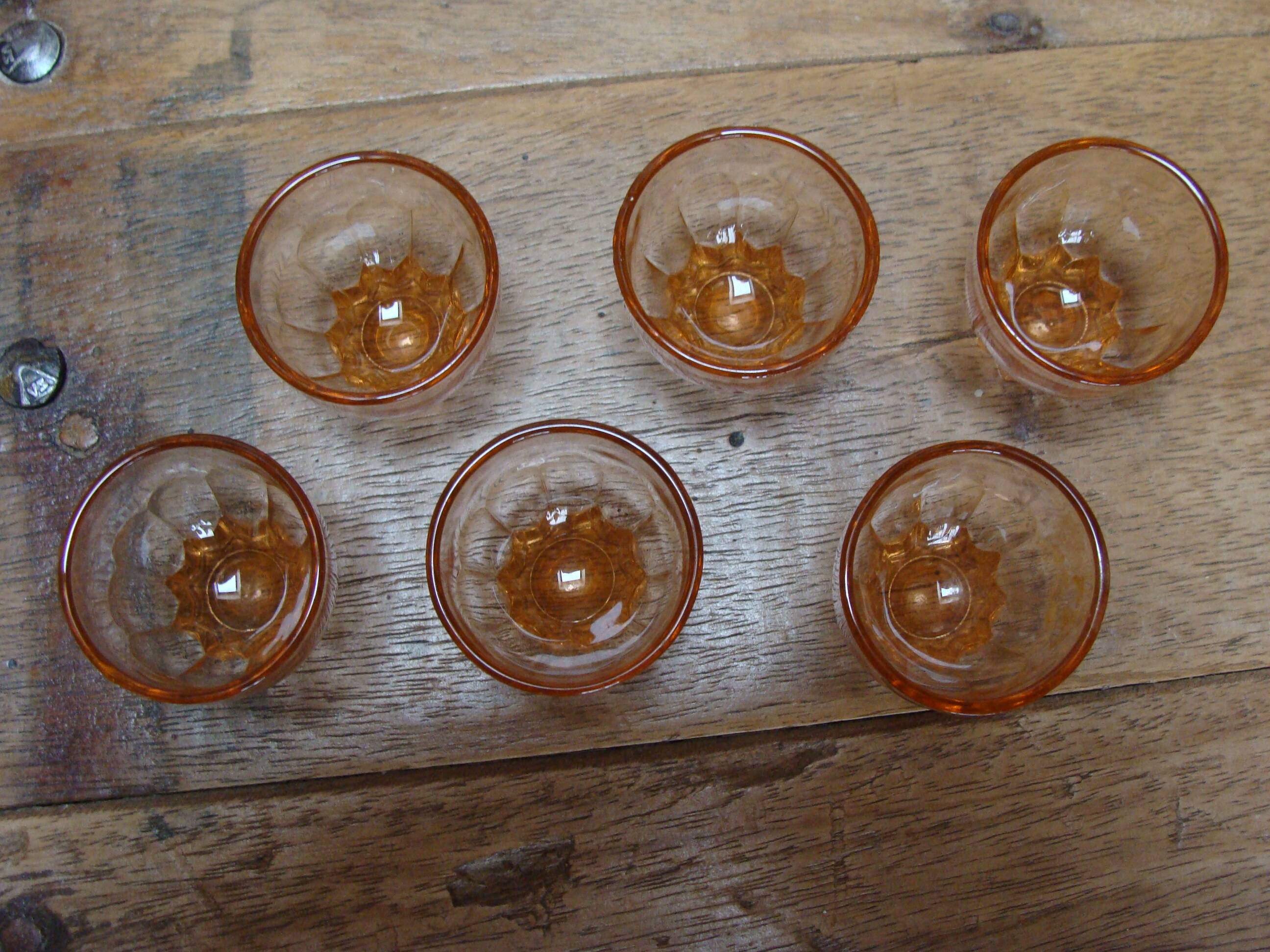 Art Deco liqueur glasses