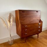 Scandinavian teak and oak secretary by Børge Mogensen for Søborg Møbelfabrik, 1960s