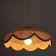 Cosette "classic linen" plain floral pendant light