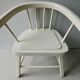 Wooden children's chair, white patina, 60s