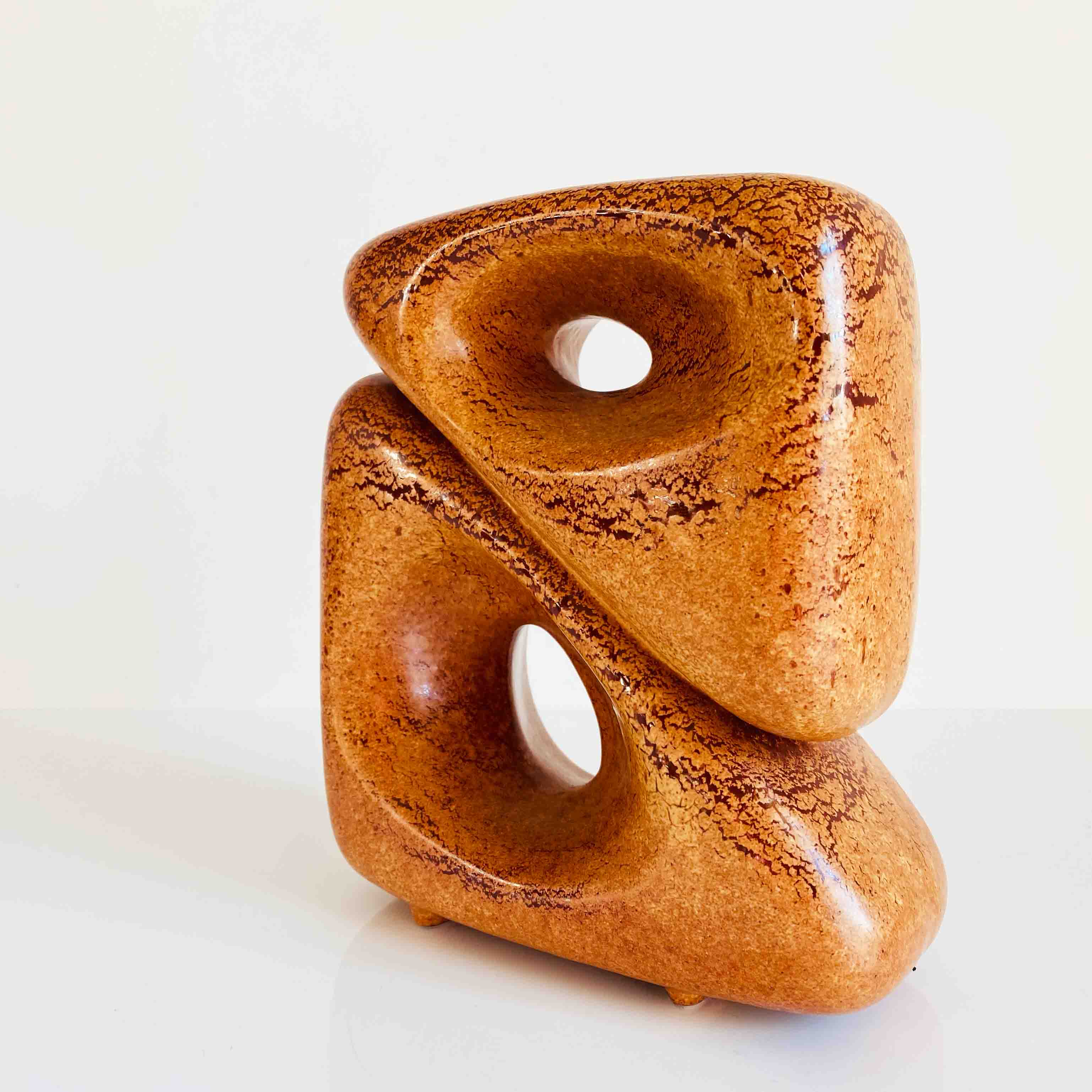 Ceramic Space Age vase by Roberto Rigon, Italy 70s