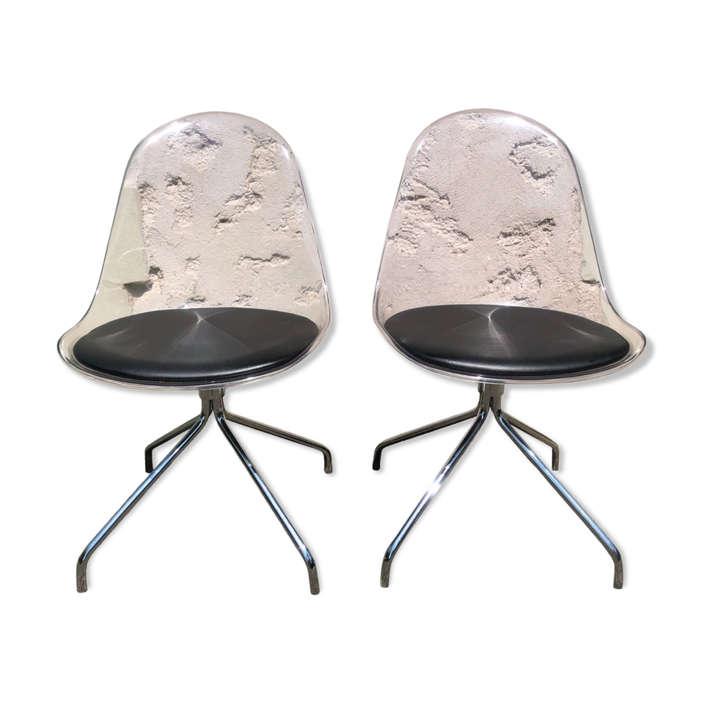 Canapé En Cuir Blanc Leolux 2,5 Places – Excellent état, Pieds Chromés L173/H84/P85