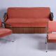 Bauhaus Chairs in Tubular Chrome-Plated Steel, Czech, 1940s, Set of 4