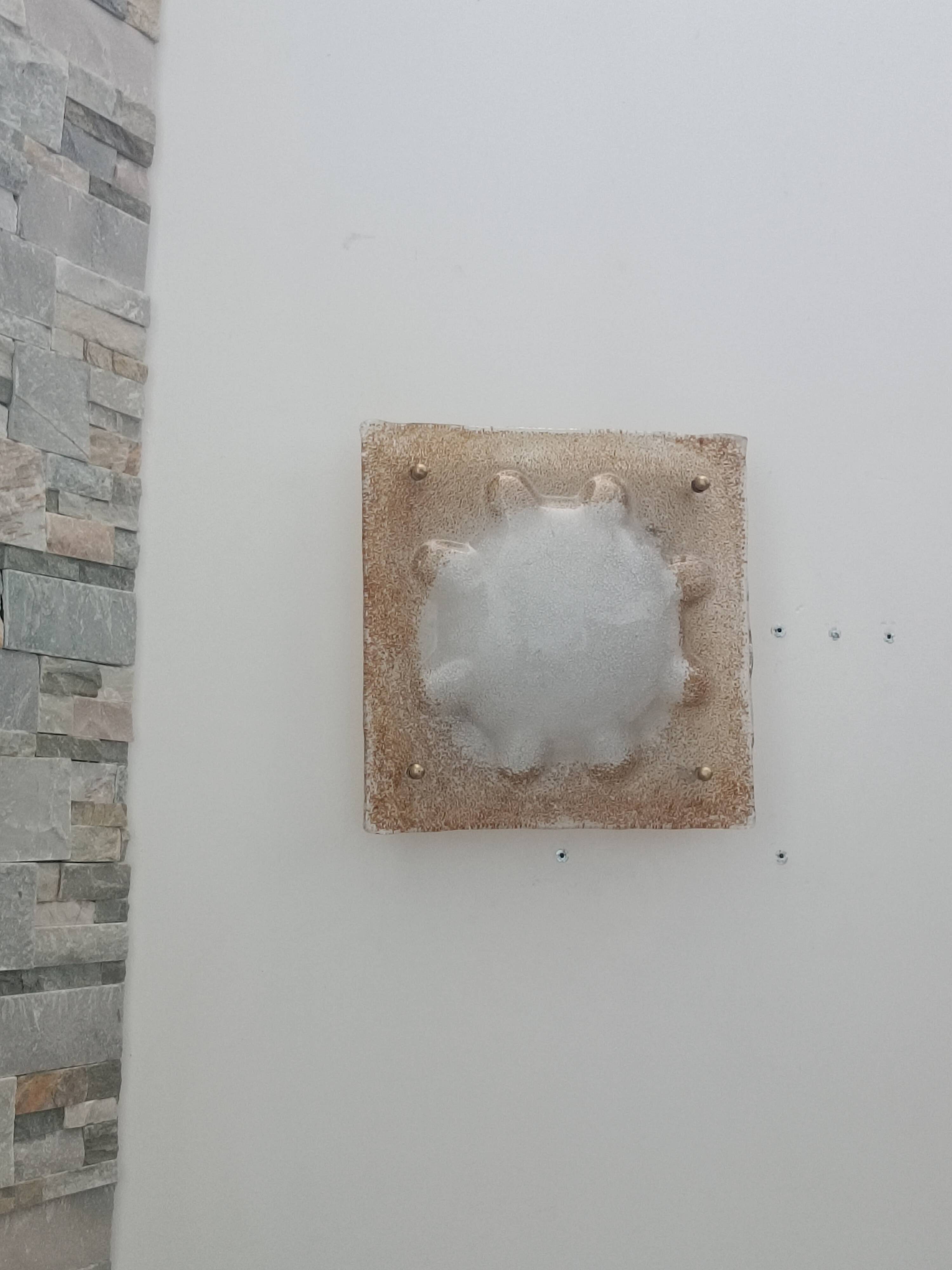 Murano glass wall light by Mazzega 1970