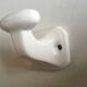 Peg art deco white ceramic