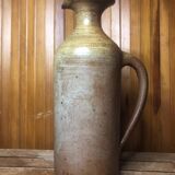 Ancien pichet grès brun beige vintage