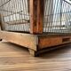 Vintage gold metal cage