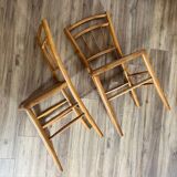 Paire de chaises cannées