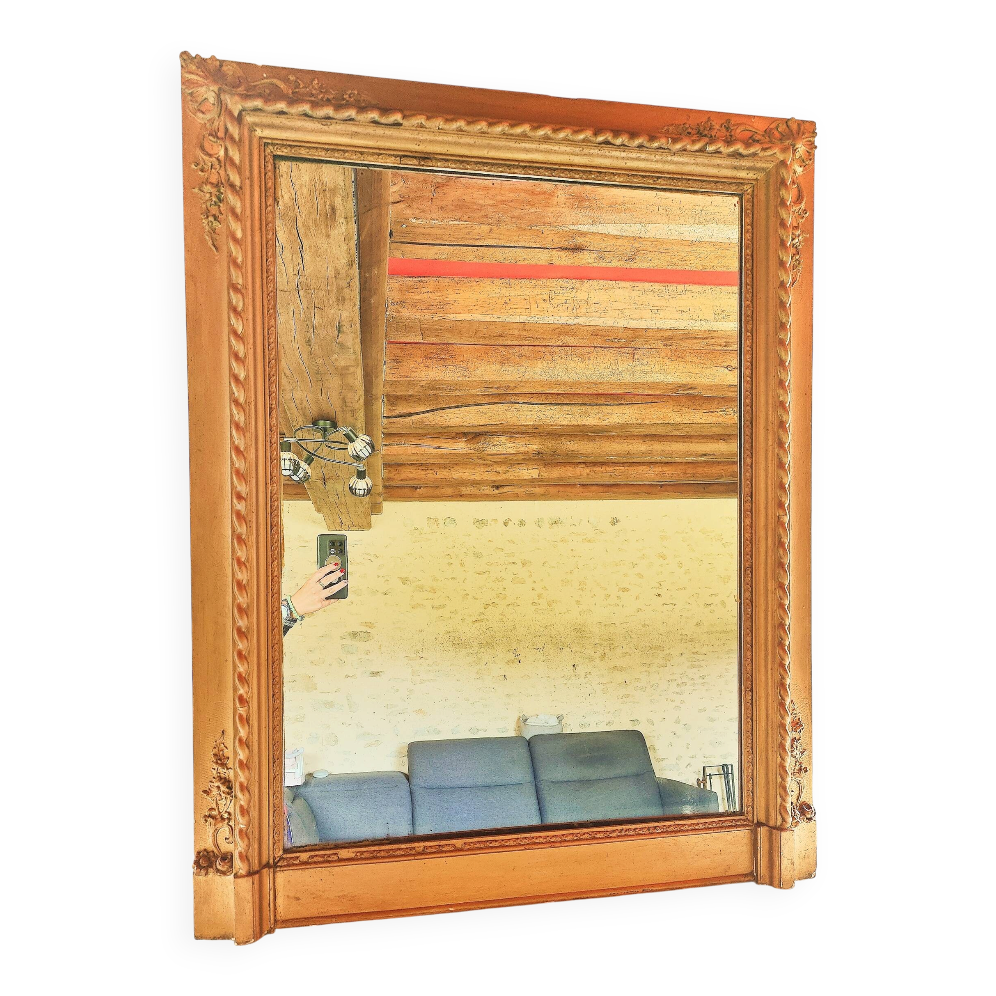 Antique fireplace mirror (18)