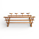 Art Deco wall coat rack shelf