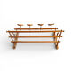 Art Deco wall coat rack shelf